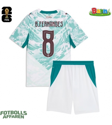 Portugal Bruno Fernandes #8 Bortaställ Barn VM 2026 Kortärmad (+ Korta byxor)